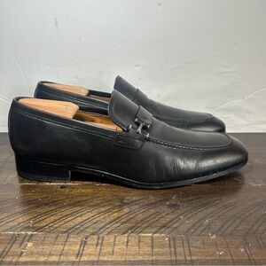 Magnanni Black Leather Oxfords